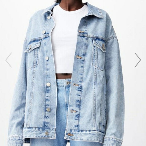 glassons oversized denim jacket